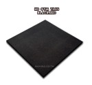 RUBBER FITNESS FLOORING HD GYM TILES (แผ่นยางกันกระแทกฟิตเนส รุ่น HD GYM) BLACK DOT RED SIZE 50x50x2.5CM WEIGHT 5KG 1Y.